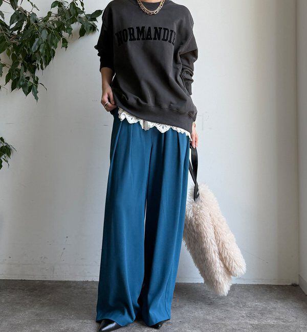  「【WEB限定】NORMANDIE裏毛バックジッププルオーバー」|Tシャツ・カットソー|