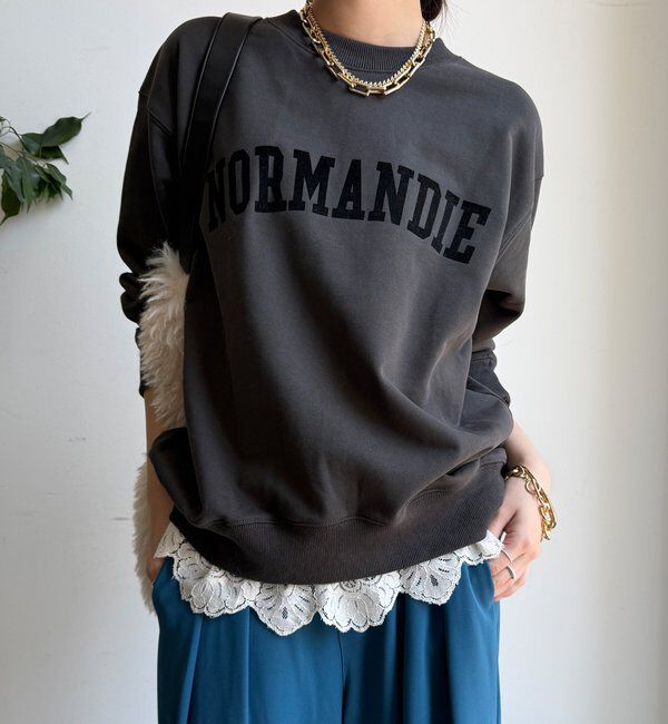  「【WEB限定】NORMANDIE裏毛バックジッププルオーバー」|Tシャツ・カットソー|