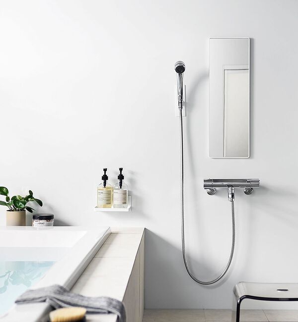 collex「【tower 】マグネットバスルーム樹脂ミラー 角型 ロング 浴室ミラー 壁掛け」|その他|