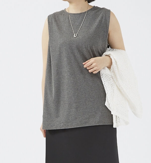 abahouse mavie「タックロングタンク」|Tシャツ・カットソー|
