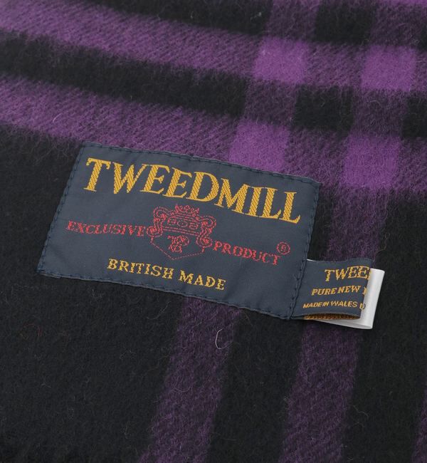 SOFFITTO「【TWEED MILL/ツイードミル】ラムウールチェック大判ストール」|ストール|