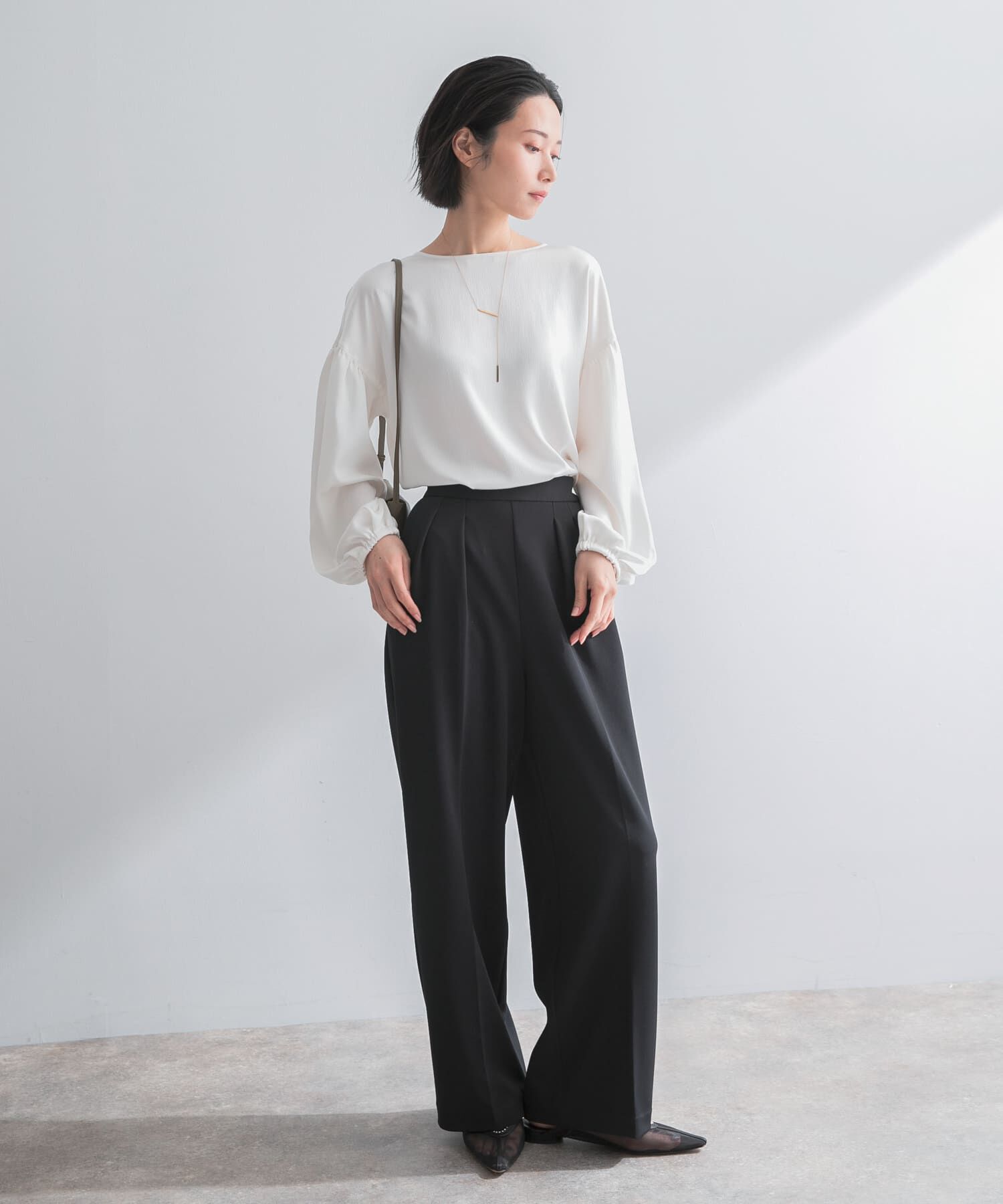 URBAN RESEARCH ROSSO「ストレッチツイルタックストレートパンツ」|その他|