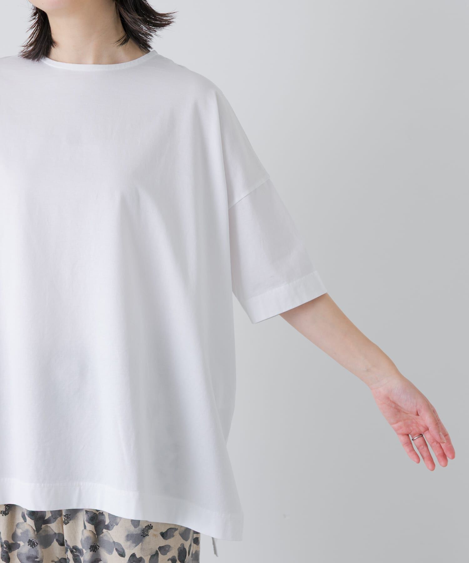 かぐれ「オーバークルーネックカットソー」|Tシャツ・カットソー|