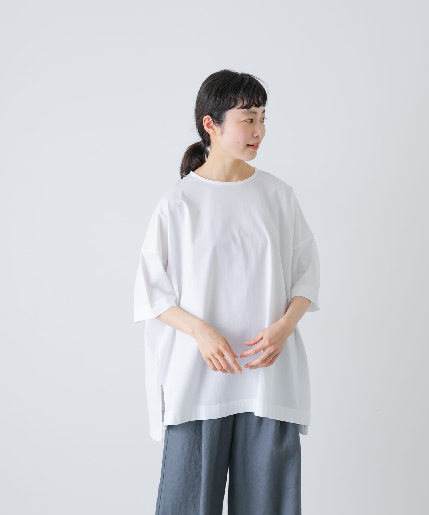 かぐれ「オーバークルーネックカットソー」|Tシャツ・カットソー|