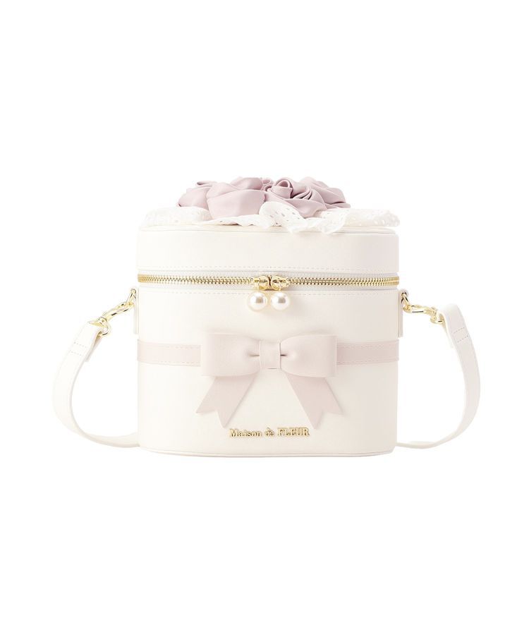 Maison de FLEUR「ローズブーケキューブショルダーバッグ」|ショルダー・メッセンジャー|