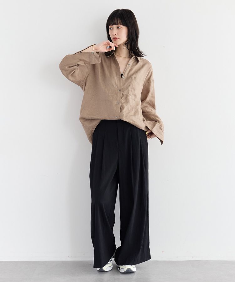 YECCA VECCA「3wayフレンチリネンシャツ」|シャツ・ブラウス|