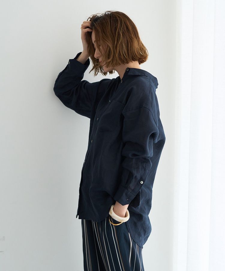 YECCA VECCA「3wayフレンチリネンシャツ」|シャツ・ブラウス|