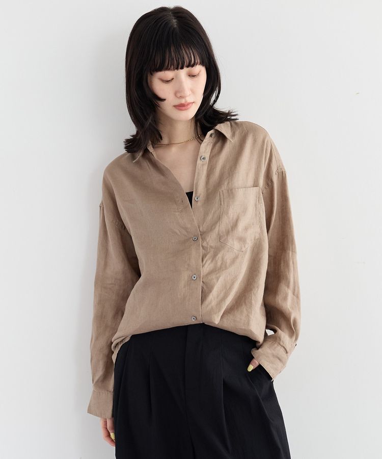 YECCA VECCA「3wayフレンチリネンシャツ」|シャツ・ブラウス|