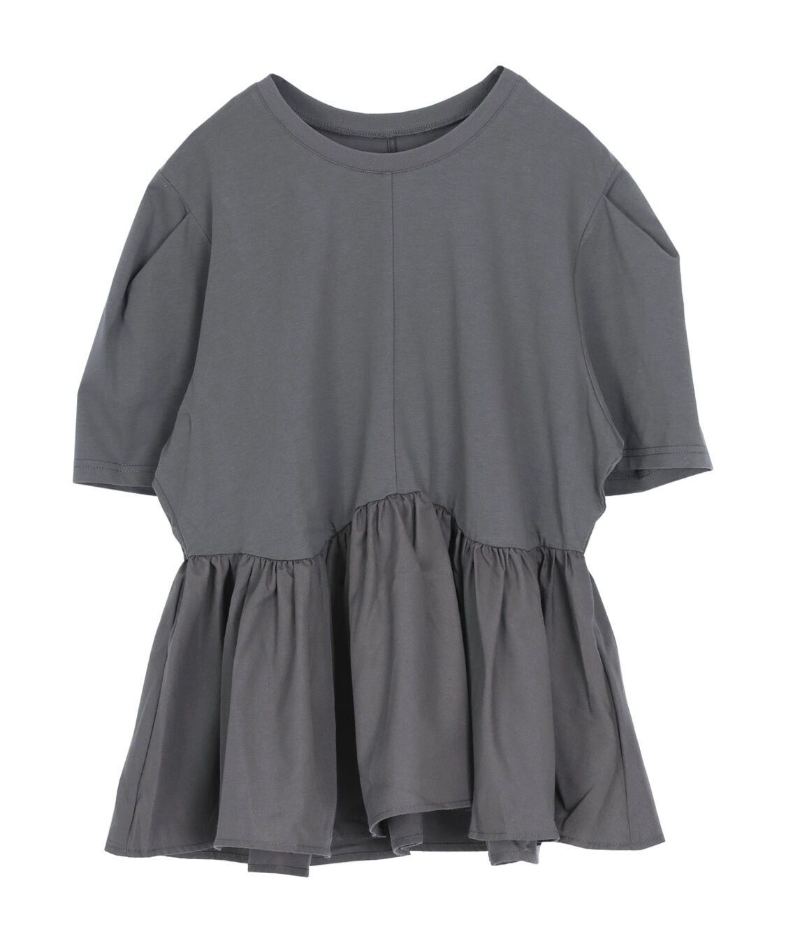 titivate「【サステナブル】カットソードッキングペプラムトップス」|Tシャツ・カットソー|