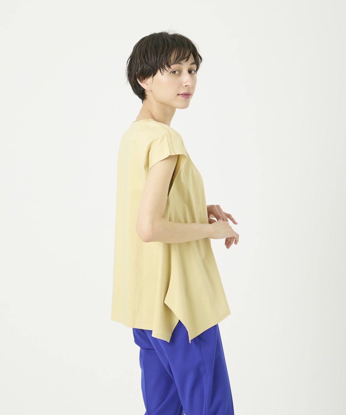 DAY by DAY it&rsquo;s international「スムースコットンアシンメトリーカットソー」|Tシャツ・カットソー|