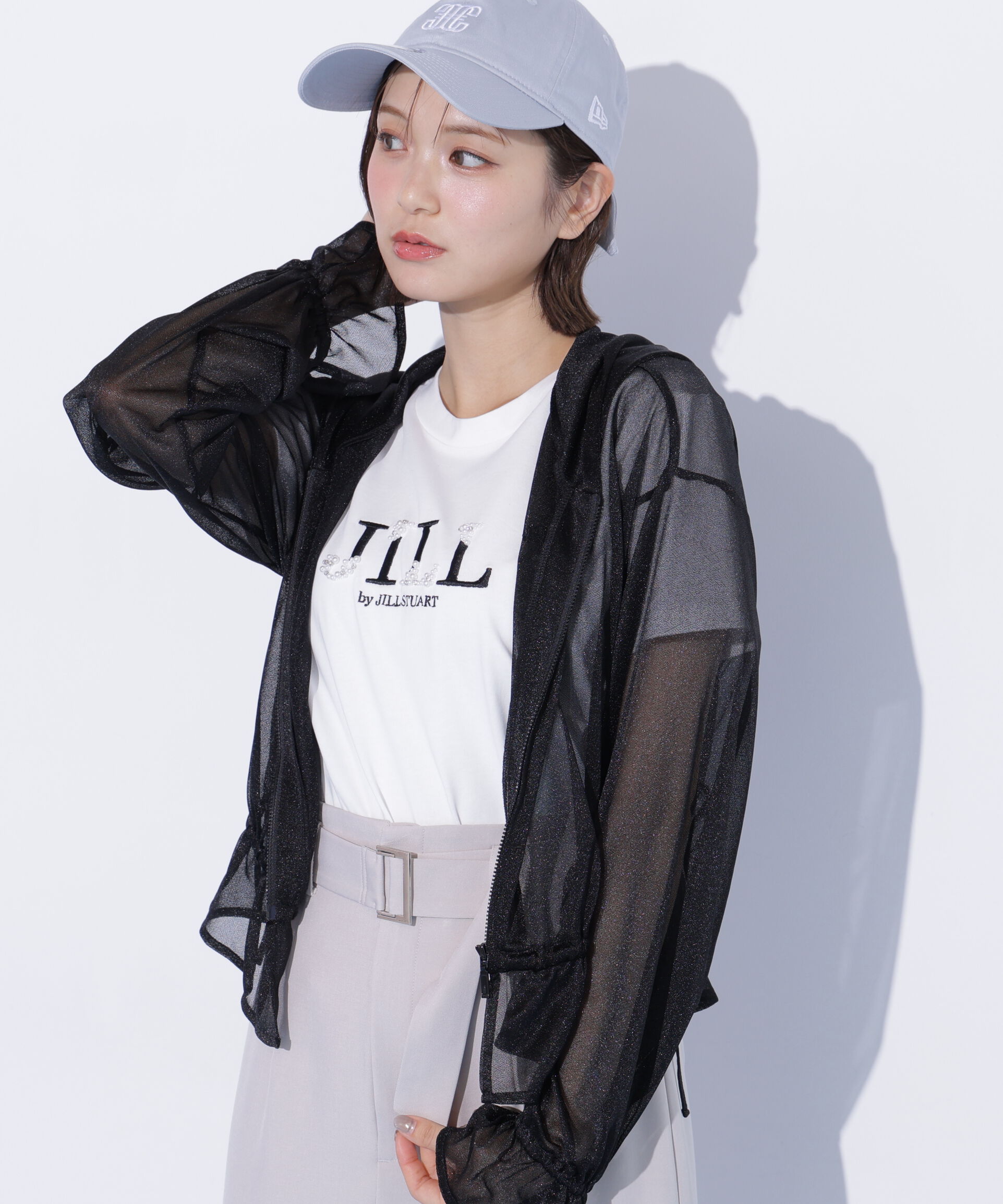  「シアーパーカー」|Tシャツ・カットソー|ブラック