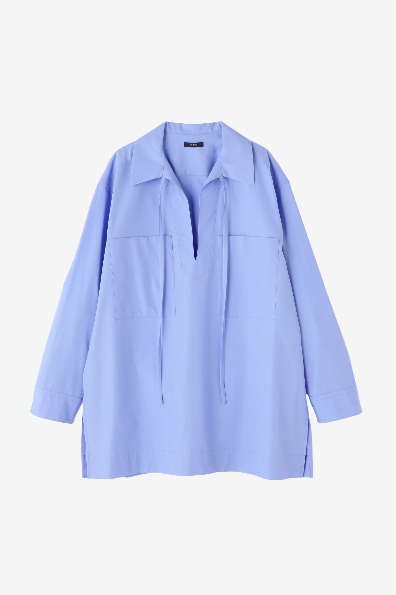 YLEVE 「YLEVE / COTTON TYPEWRITER P/O SH」|シャツ・ブラウス|ブルー