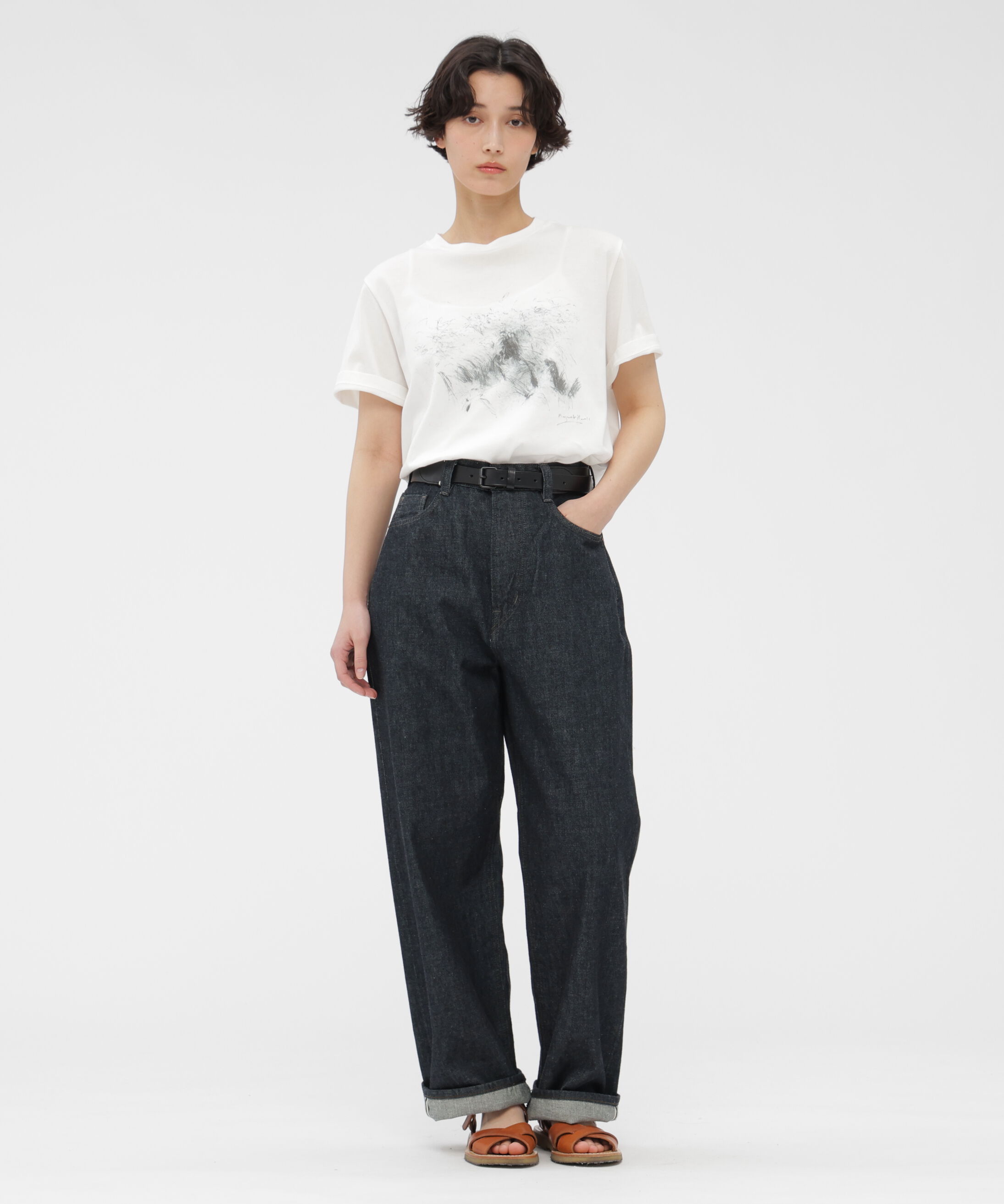  「LANDSCAPE PRINT COTTON JERSEY TOP」|Tシャツ・カットソー|