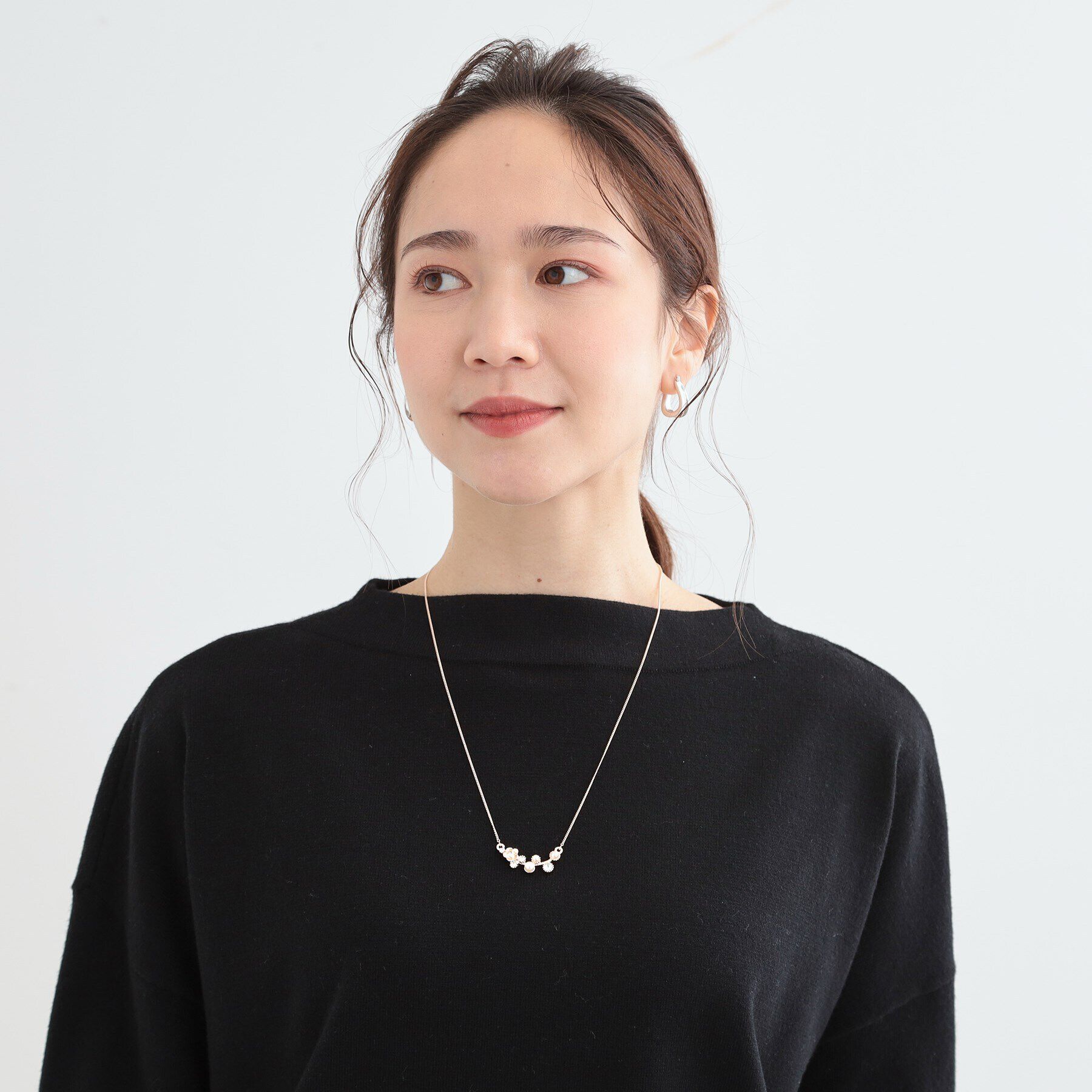 SHOO･LA･RUE「フラワーモチーフネックレス」|ネックレス|