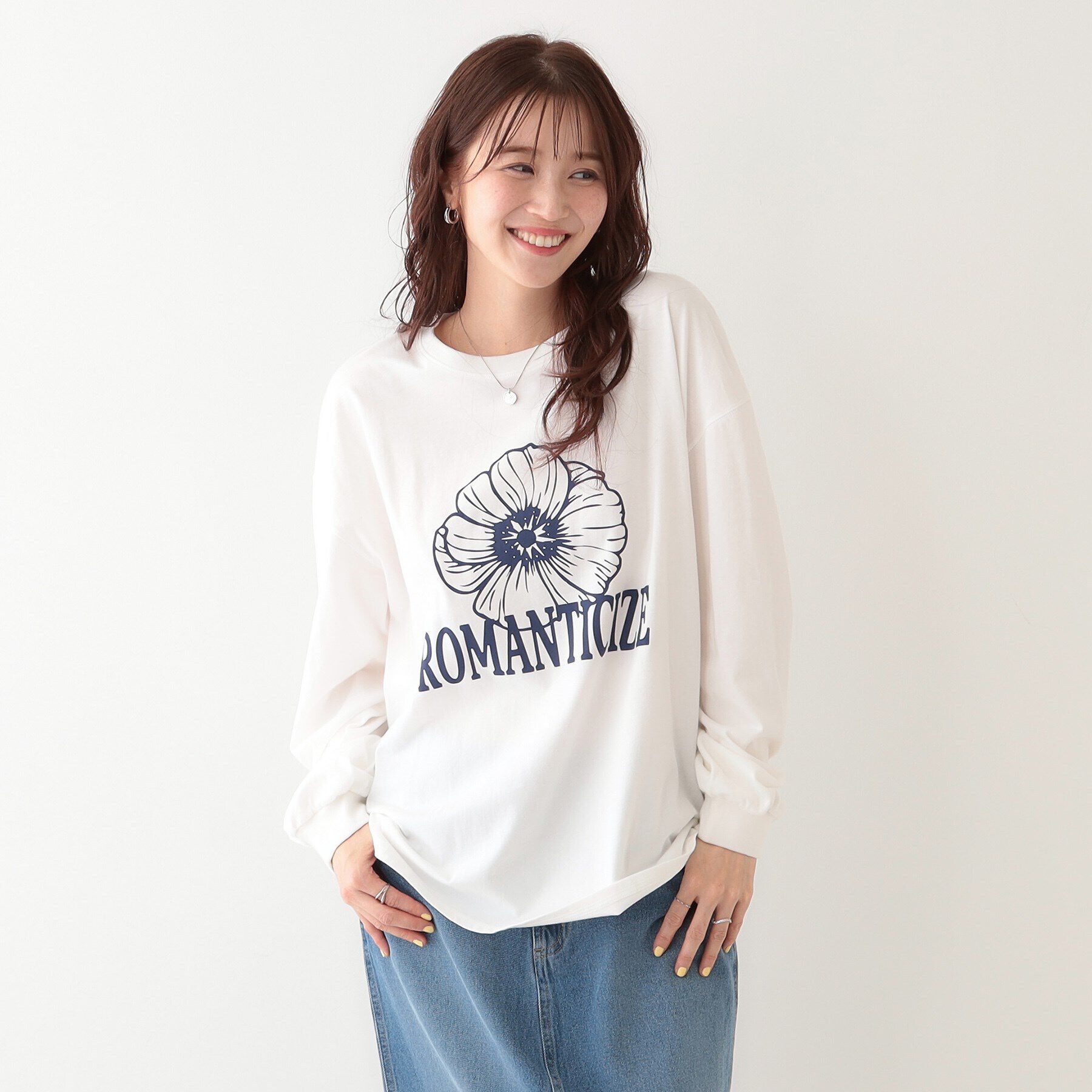 SHOO･LA･RUE「【洗える】1枚でもレイヤードでも 選べる5柄 BIGロンT」|Tシャツ・カットソー|