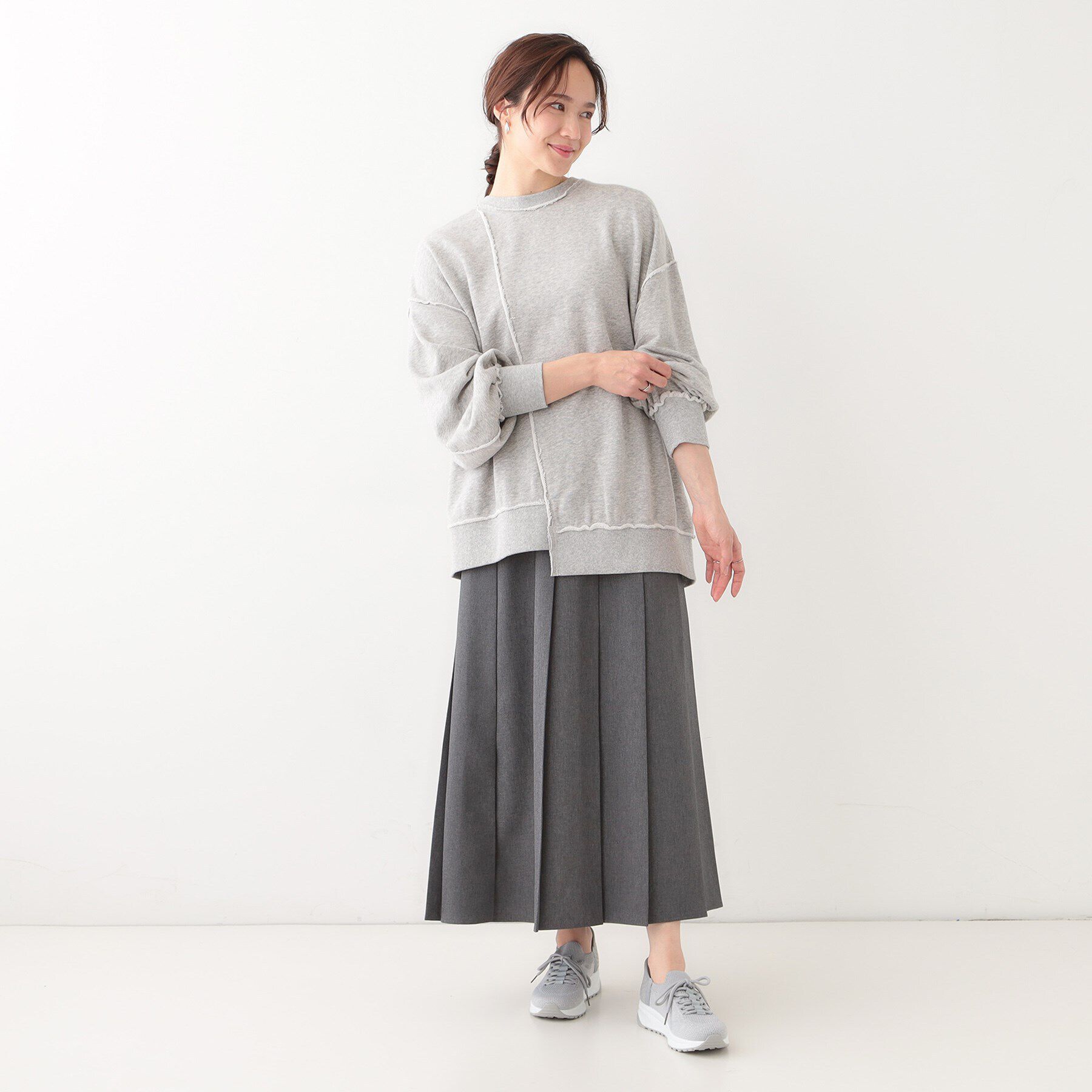 SHOO･LA･RUE「洗えるサッと履けるニットスニーカー」|スニーカー|