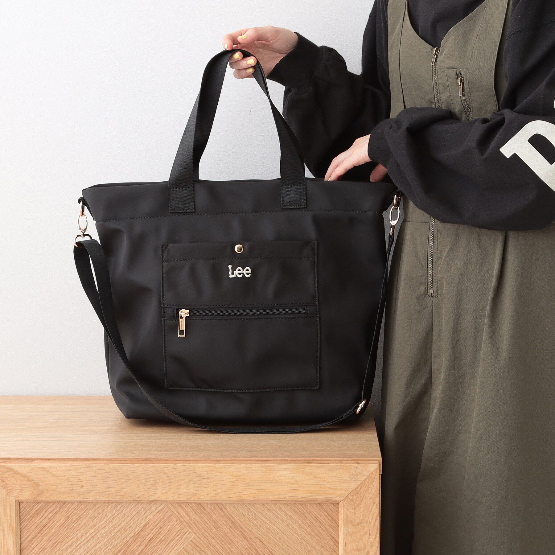 SHOO･LA･RUE「【Lee別注】2WAYトートバッグ」|トートバッグ|ブラック(019)