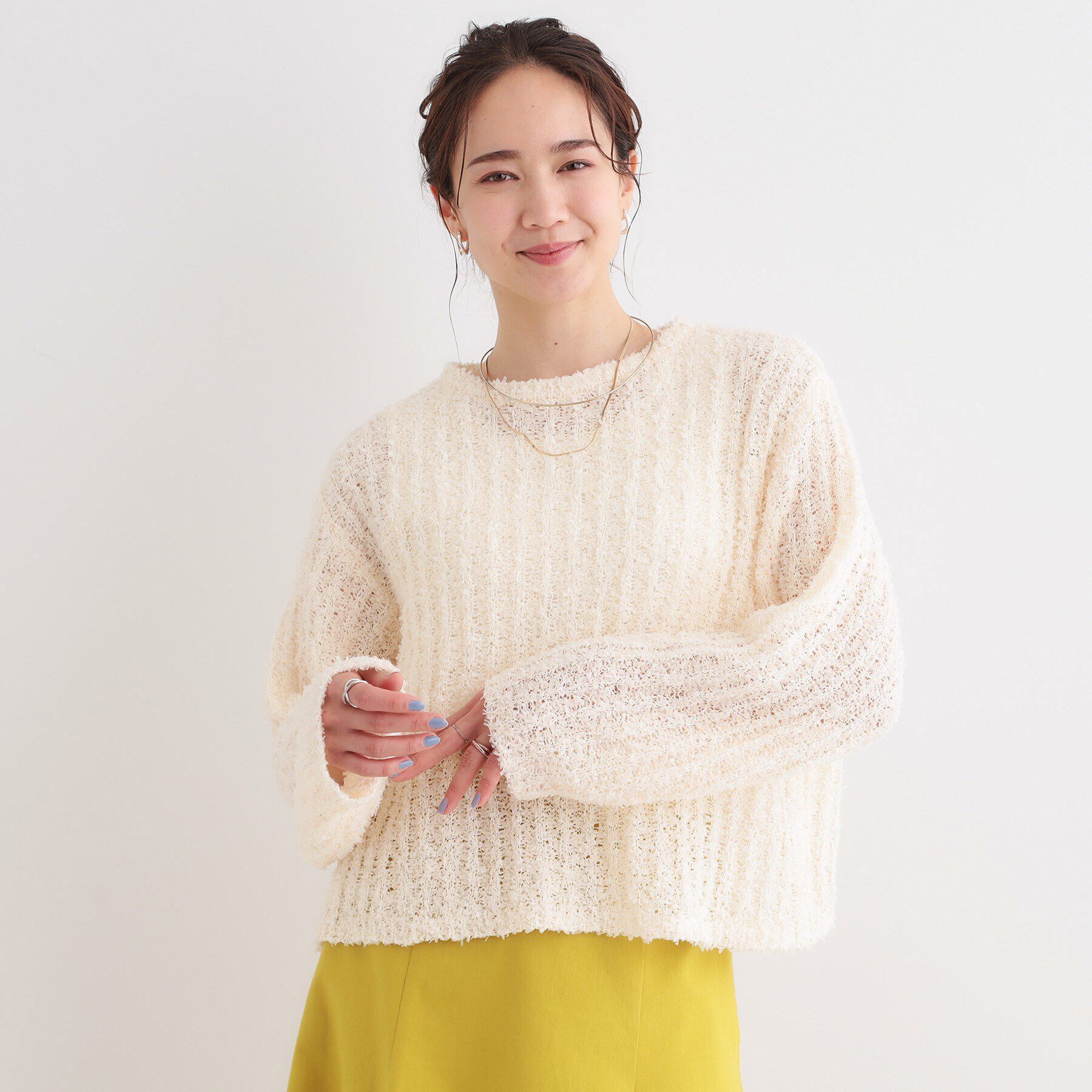 SHOO･LA･RUE「程よくエアリー テープヤーンニット」|ニット・セーター|