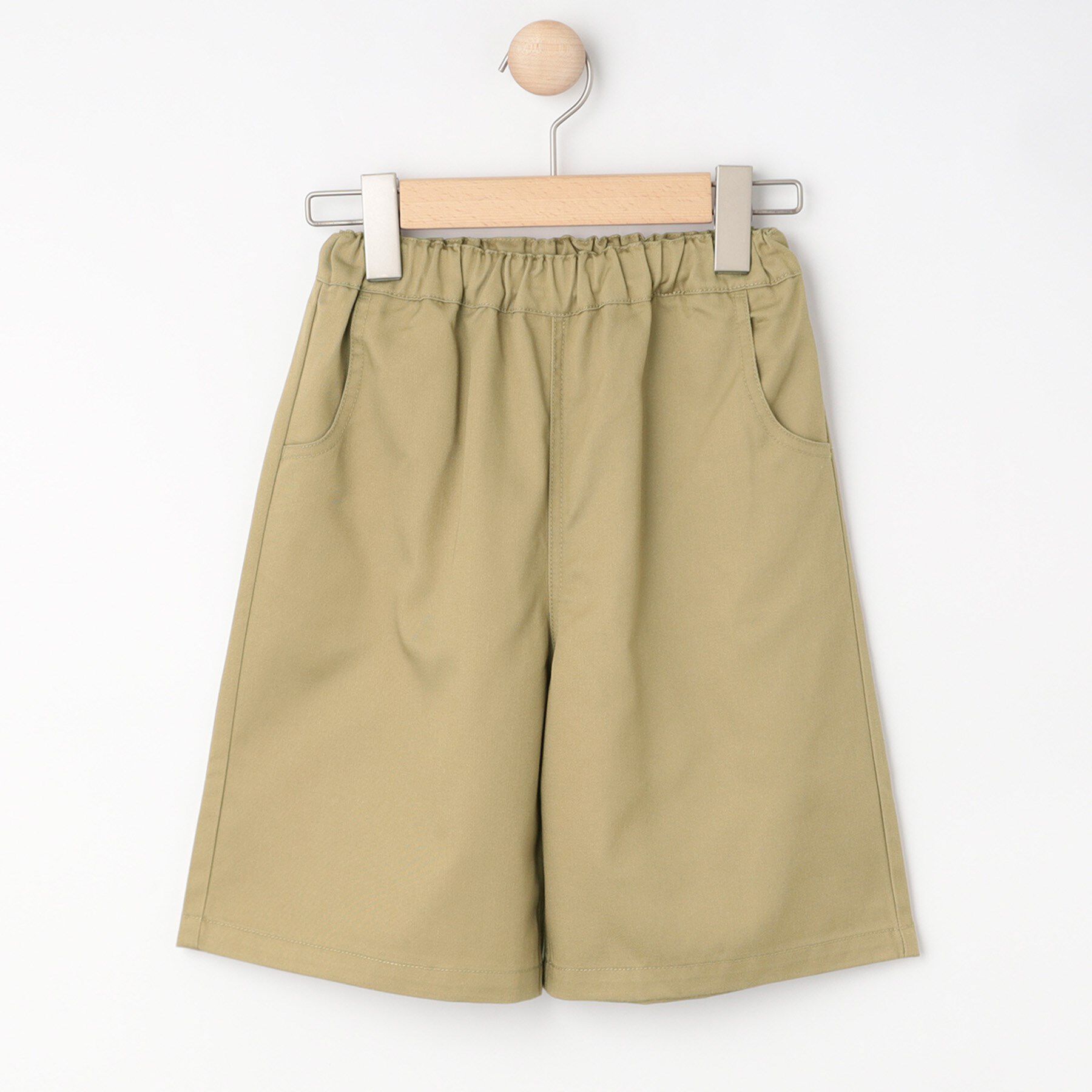 SHOO･LA･RUE「【100-150cm】ステッチ配色6分丈パンツ」|その他|ベージュ(052)