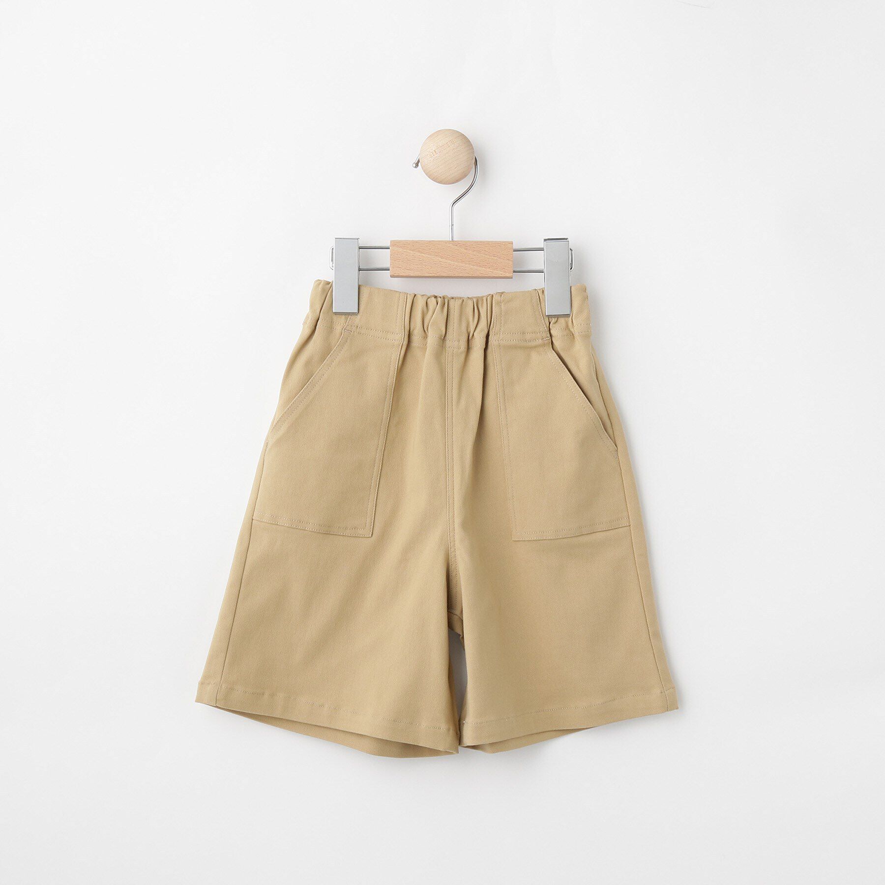 SHOO･LA･RUE「【100-150cm】ストレッチハーフパンツ」|その他|ベージュ(052)