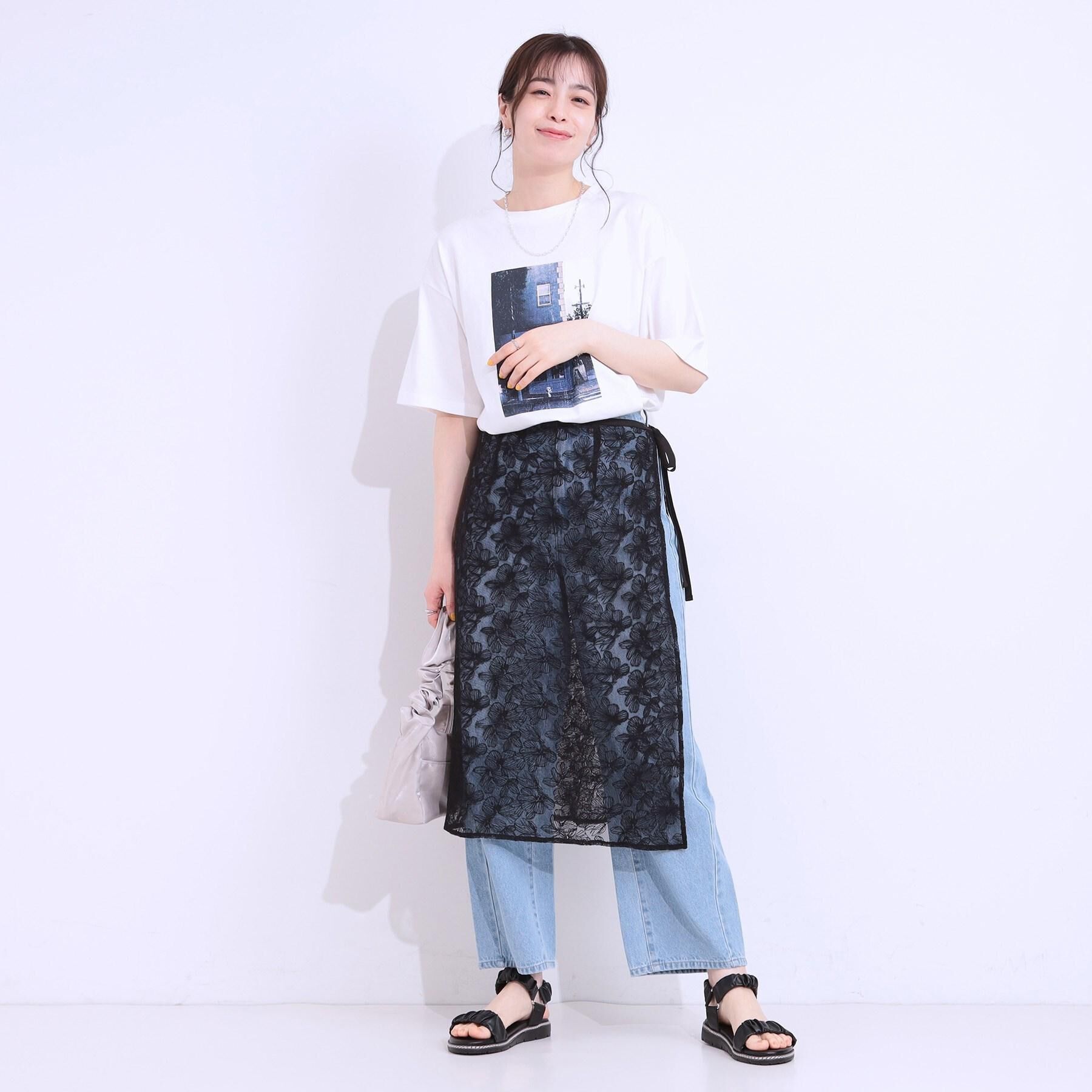 SHOO･LA･RUE「【選べる4柄】コットンプリントロゴTシャツ」|Tシャツ・カットソー|