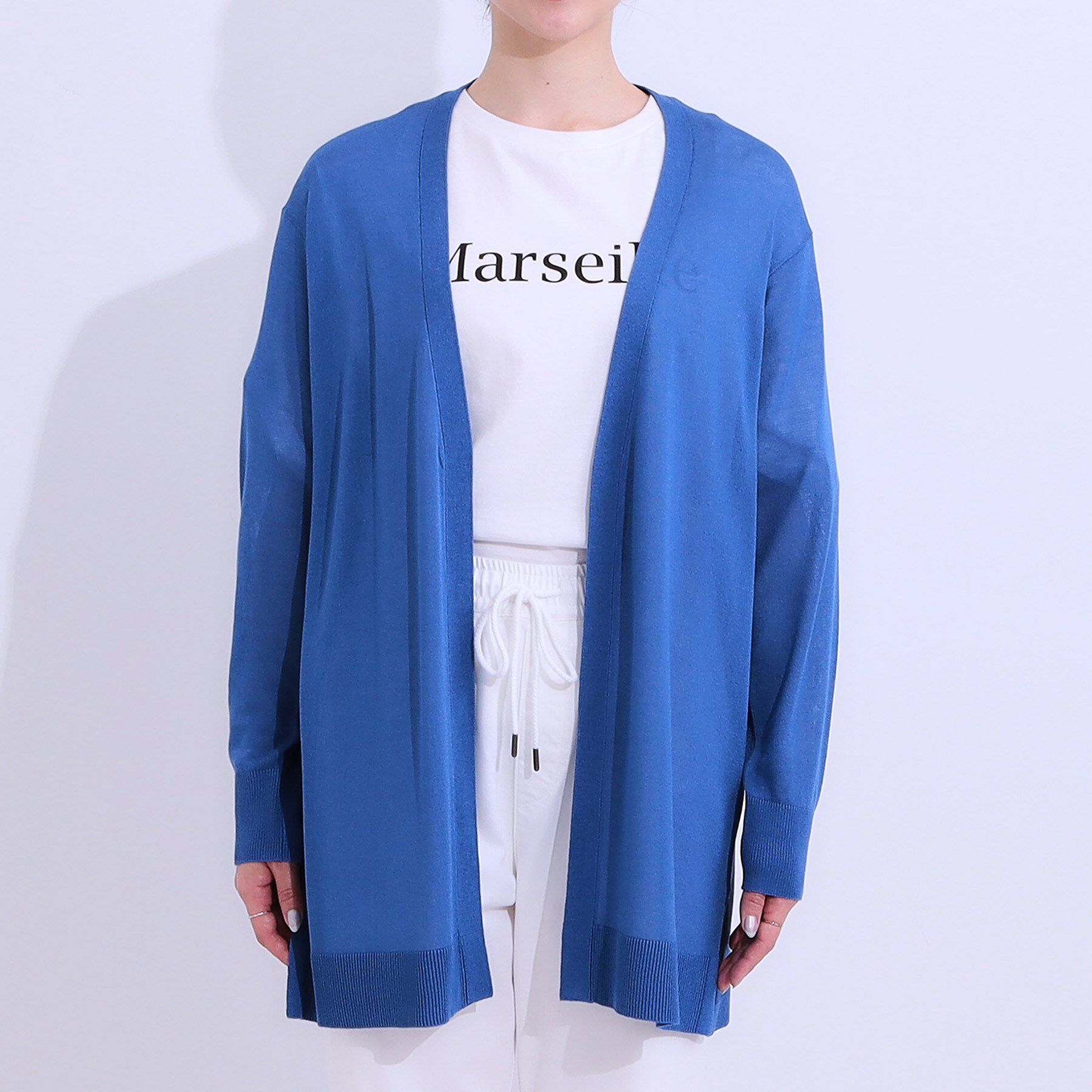 SHOO･LA･RUE「【洗える/ひんやり】体型カバーにも トッパー ロングカーディガン」|カーディガン|