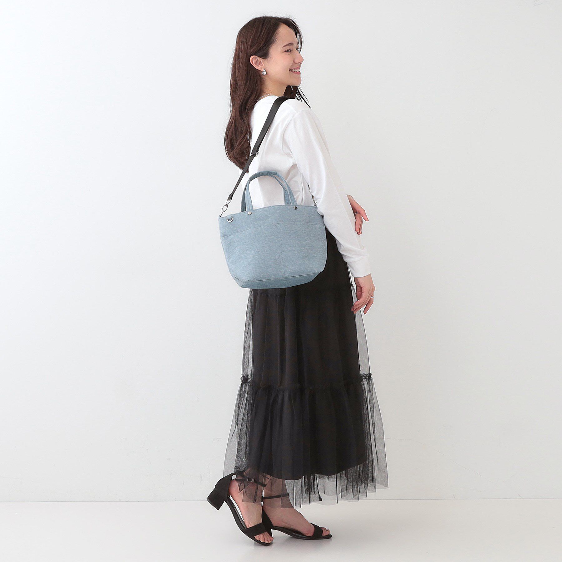 SHOO･LA･RUE「【撥水】あおりポケット2WAYトートバッグ」|トートバッグ|