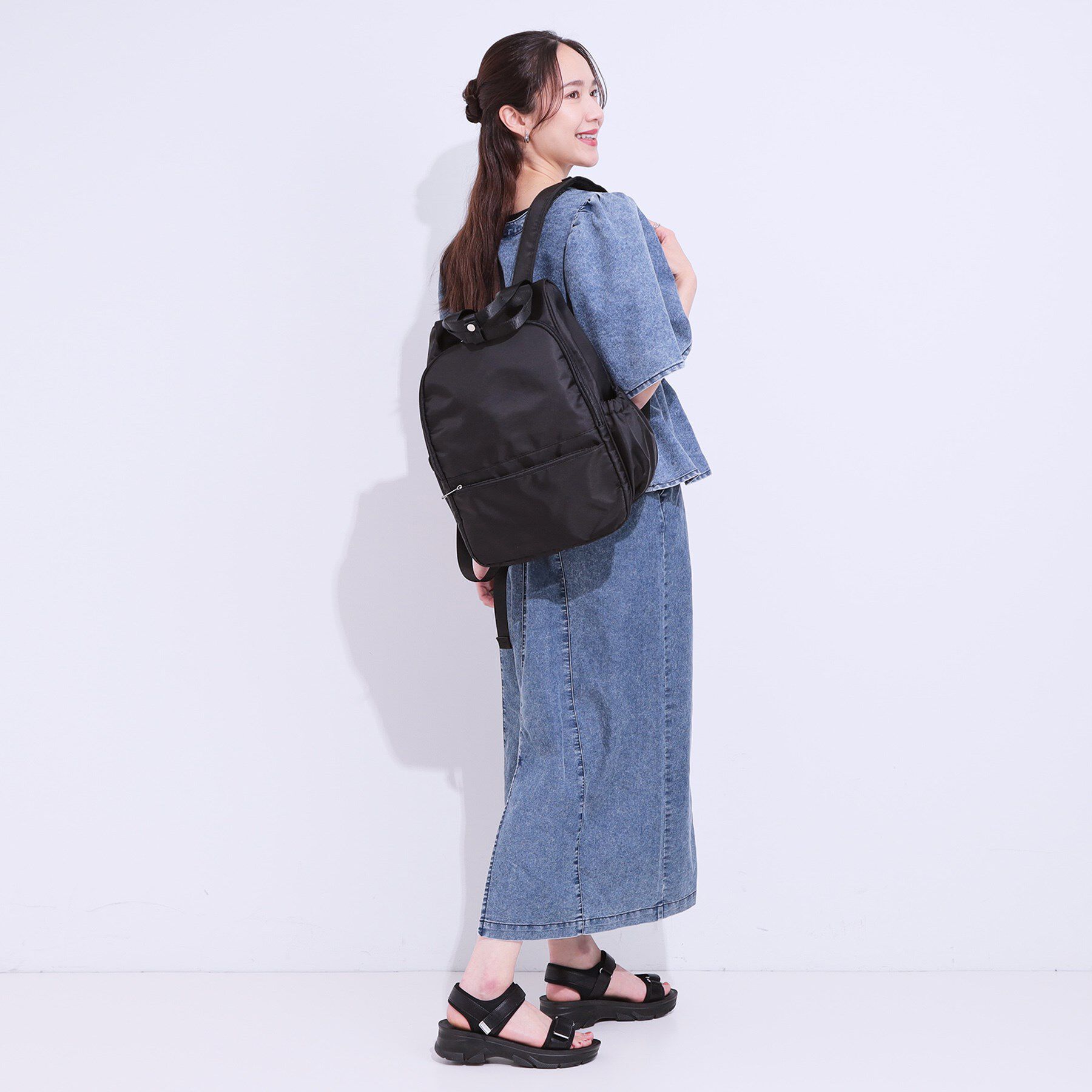SHOO･LA･RUE「【撥水】キャリーオン10ポケットリュック」|リュック|