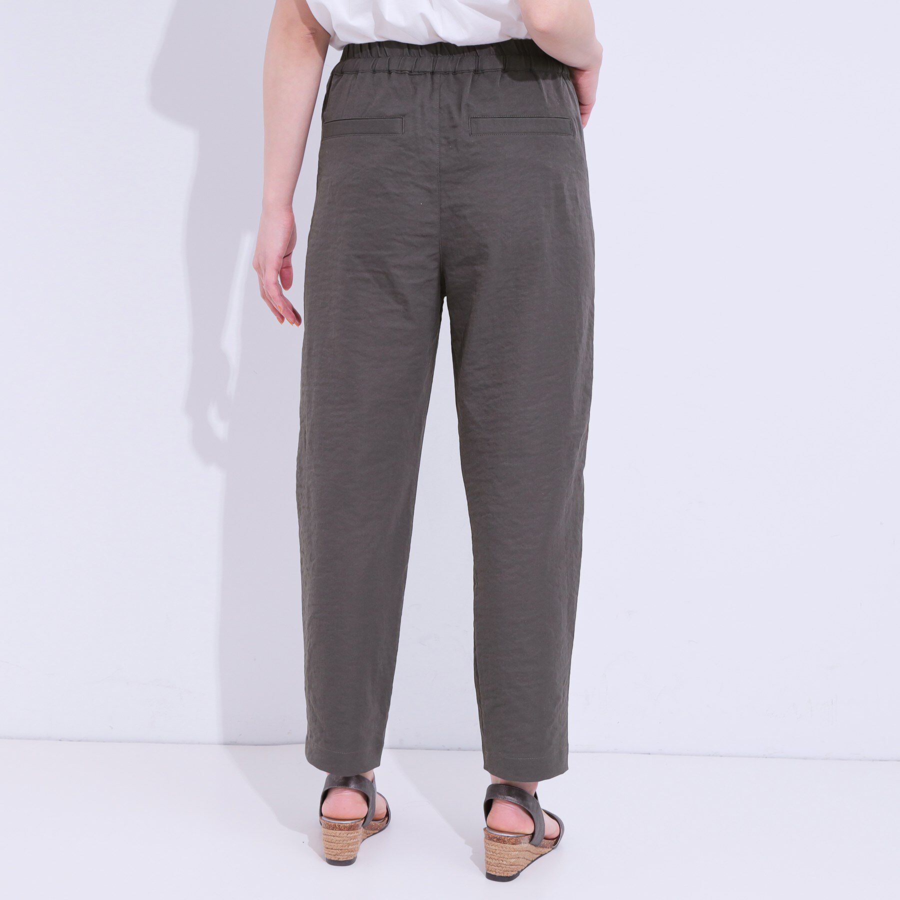 SHOO･LA･RUE「【洗える/UV/吸水速乾/S-LL】ひんやりさらさら チノテーパードパンツ」|その他|