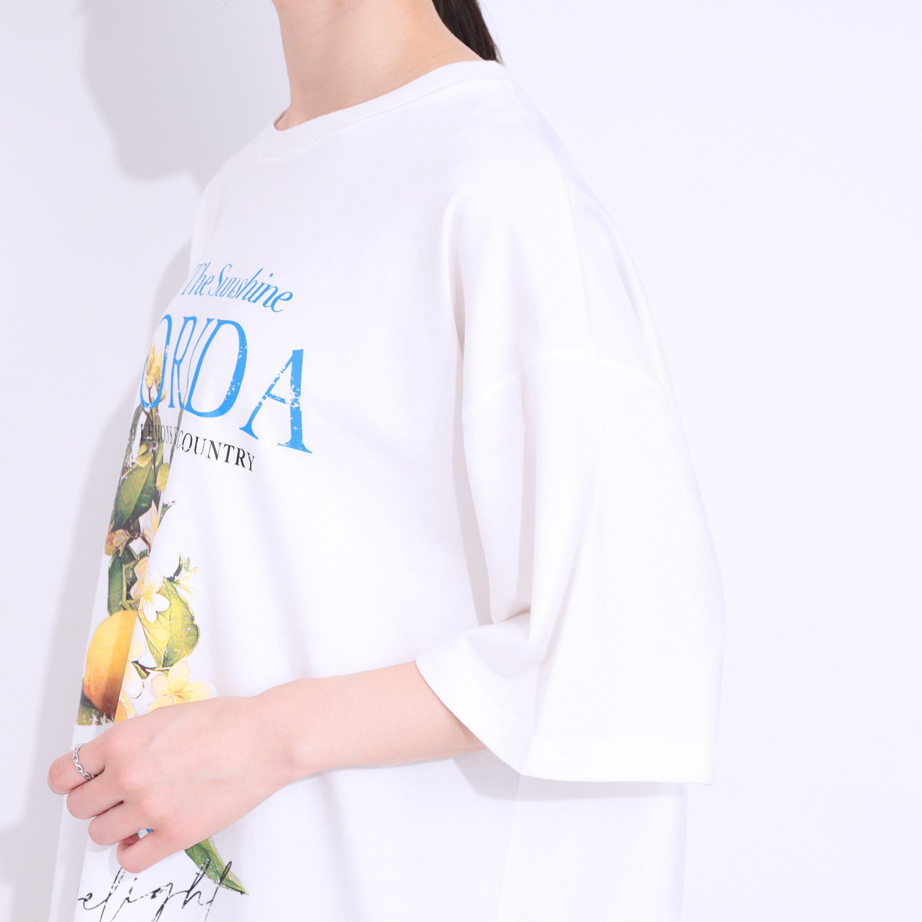 SHOO･LA･RUE「【洗える】ゆるシルエットが抜け感を演出 プリントBIG Tシャツ」|Tシャツ・カットソー|