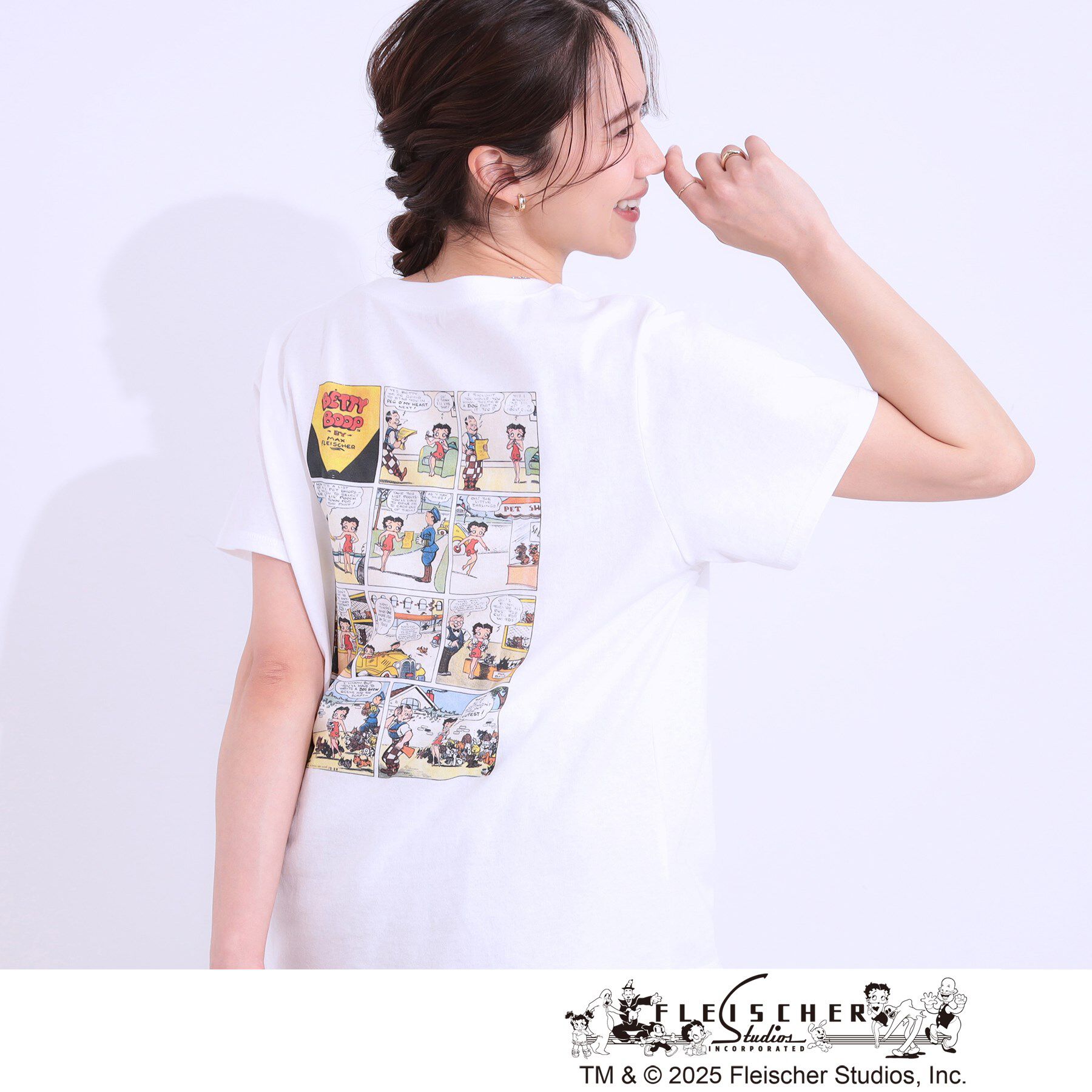 SHOO･LA･RUE「【BETTY BOOP（TM）別注】ベーシックTシャツ」|Tシャツ・カットソー|ホワイト(401)