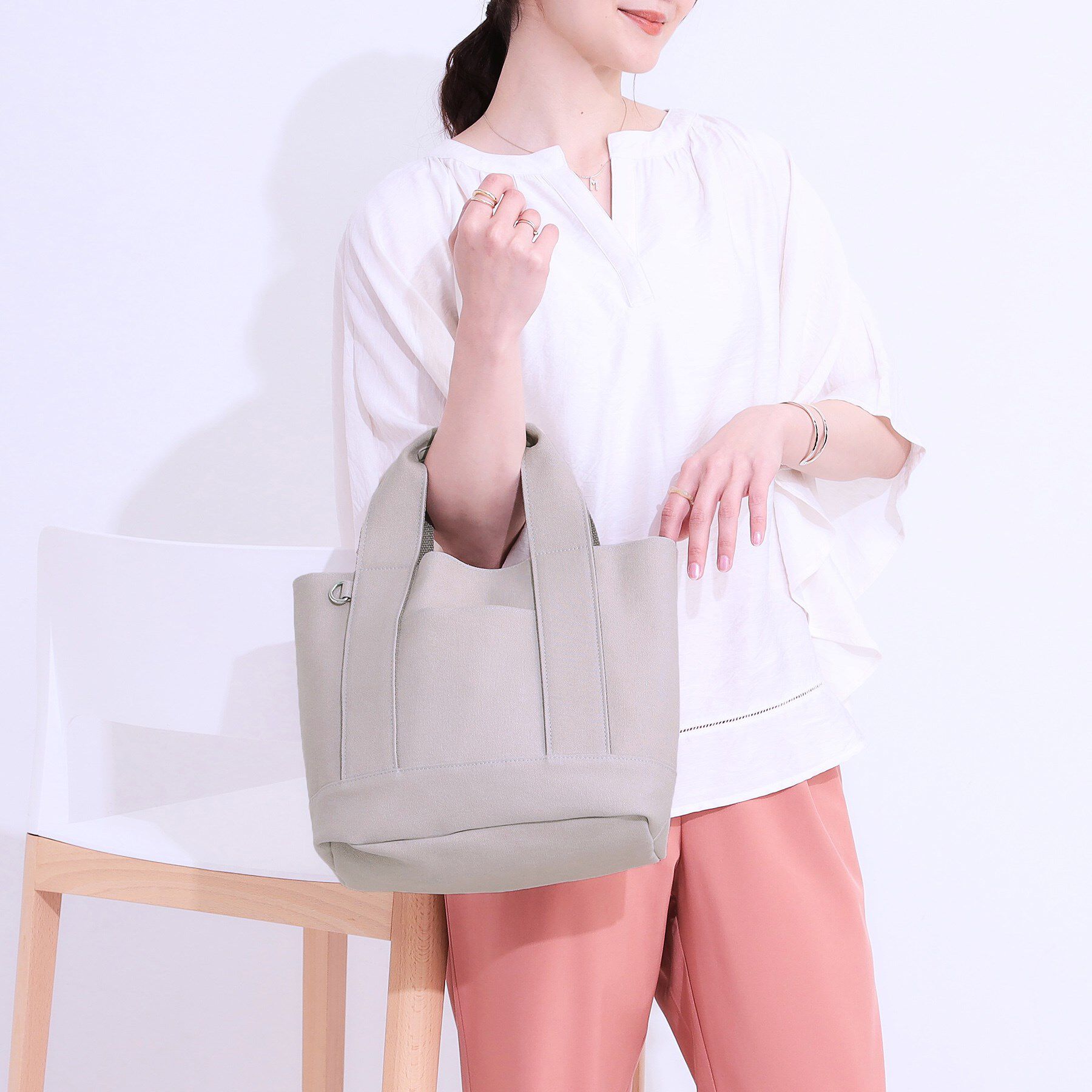 SHOO･LA･RUE「【2WAY】キャンバストートバッグ」|トートバッグ|