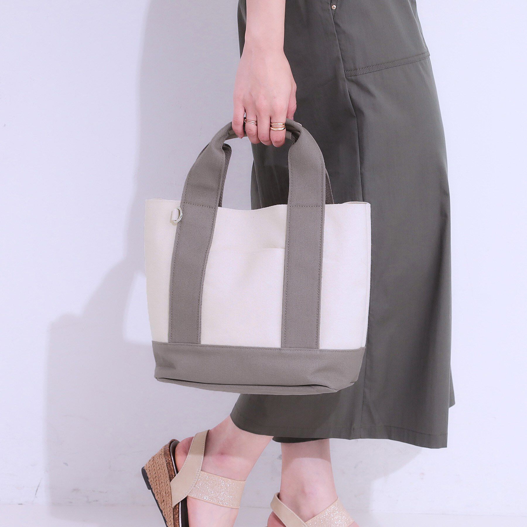 SHOO･LA･RUE「【2WAY】キャンバストートバッグ」|トートバッグ|