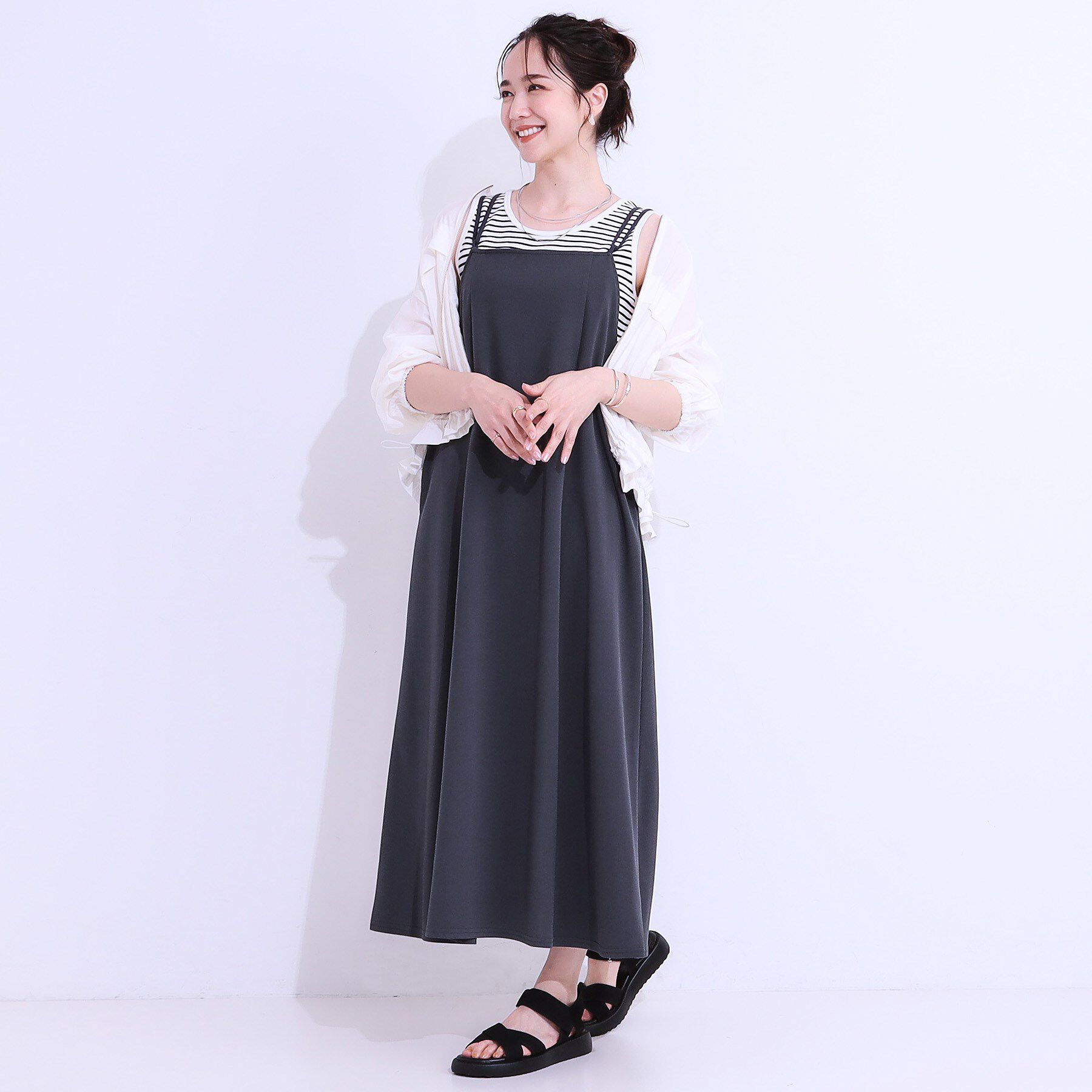 SHOO･LA･RUE「女性らしさ溢れる　フレアキャミワンピース」|ワンピース|