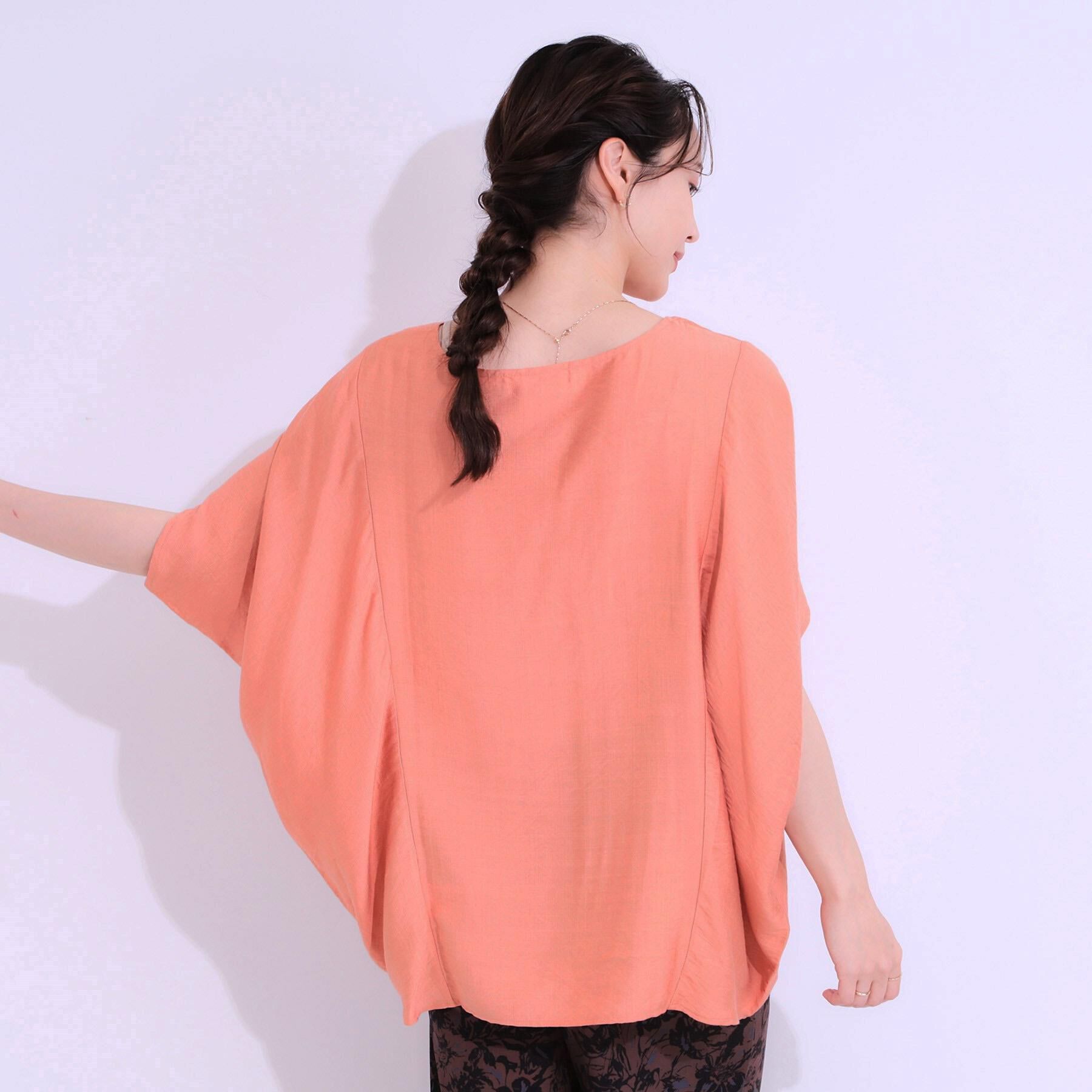 SHOO･LA･RUE「【S-LL/ひんやり/体型カバー】ゆるシルエットが心地よい ドルマンブラウス」|シャツ・ブラウス|