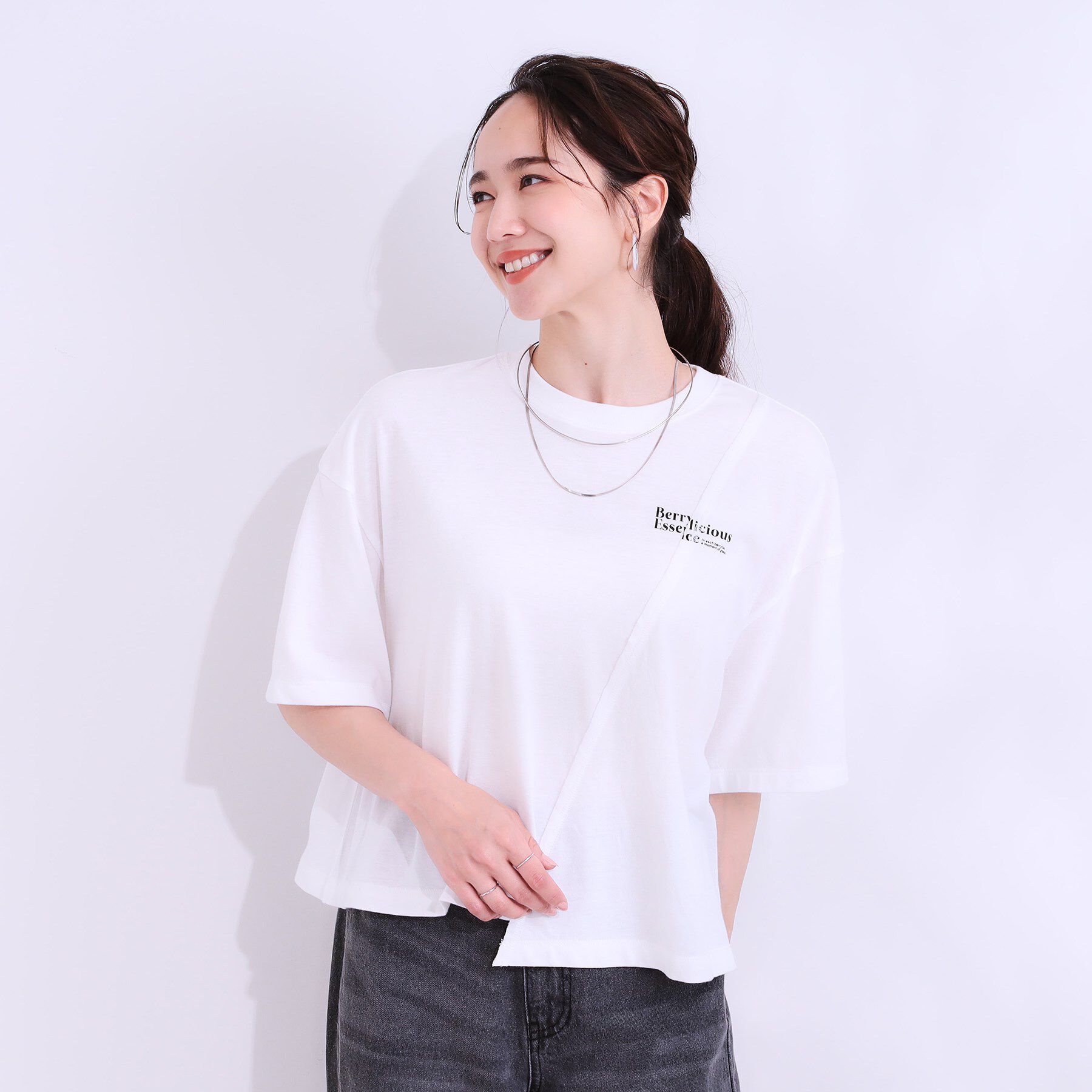 SHOO･LA･RUE「リメイク風Tシャツ」|Tシャツ・カットソー|