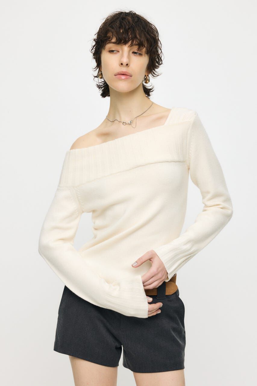 MOUSSY「ASYMMETRY トップス」|ニット・セーター|