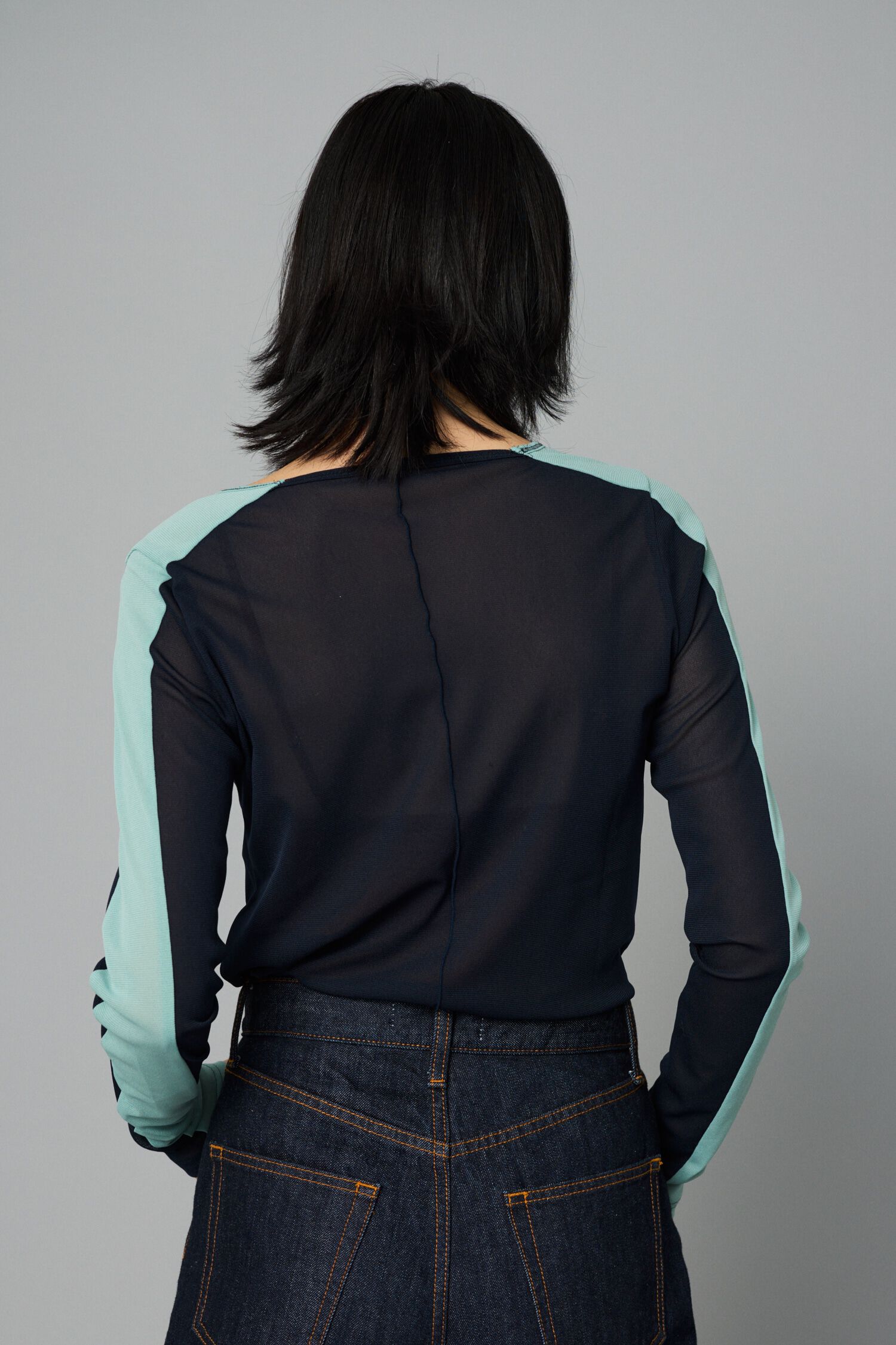 HeRIN.CYE「Line mesh inner tops」|Tシャツ・カットソー|