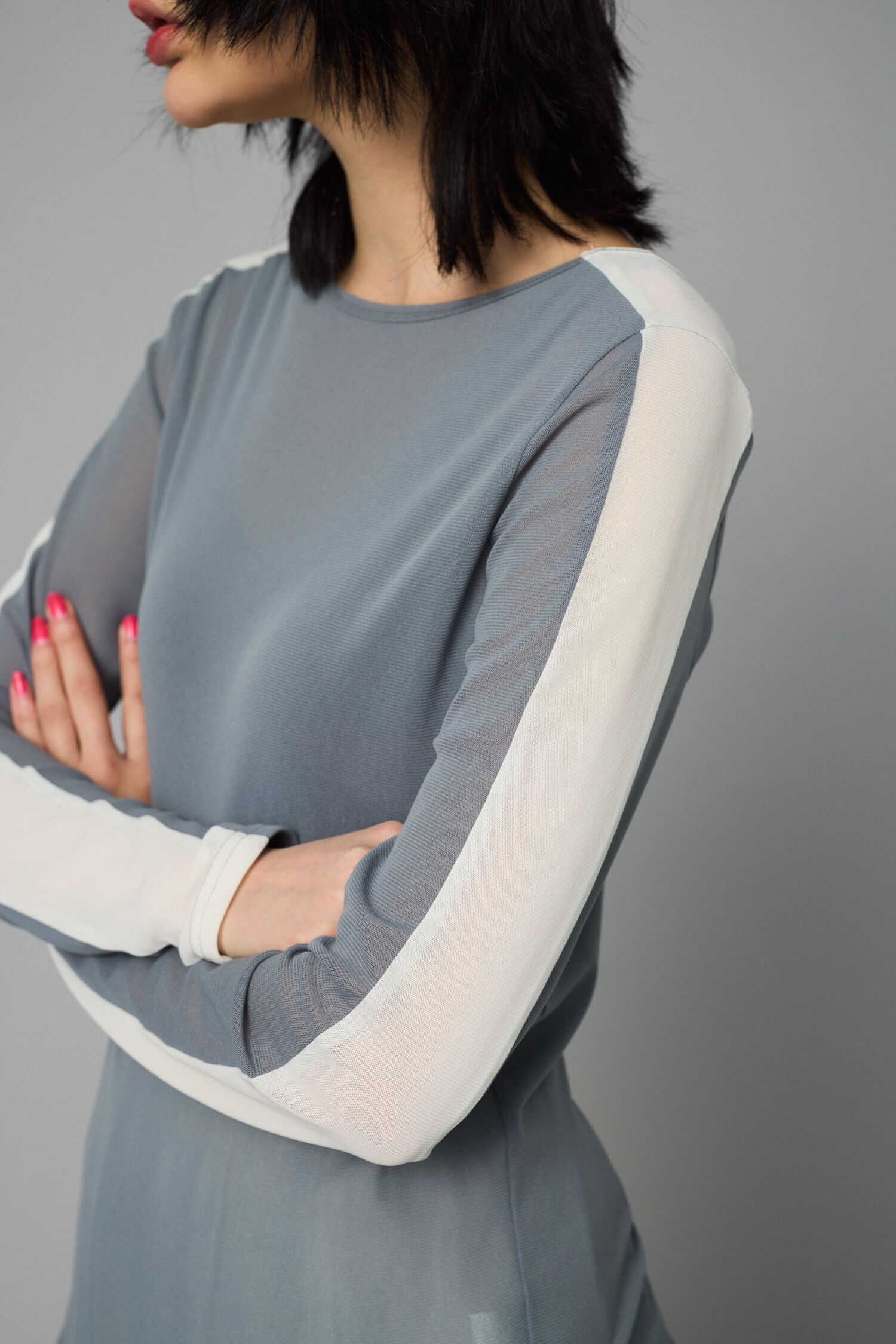 HeRIN.CYE「Line mesh inner tops」|Tシャツ・カットソー|