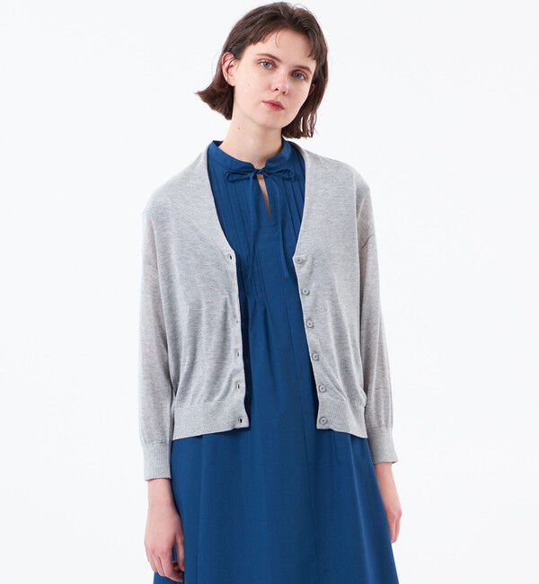 MACKINTOSH PHILOSOPHY「【WEB&一部店舗限定】【Heavenly Sheer Knit】ドルマンカーディガン」|ニット・セーター|グレー