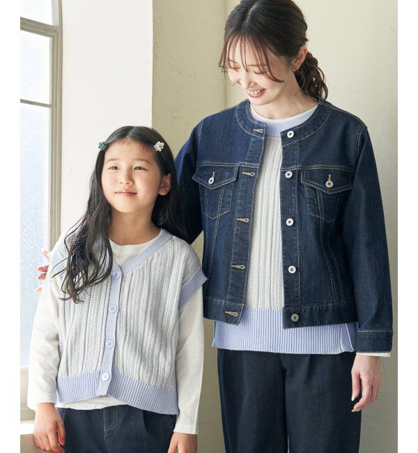 ikka kids「【親子おそろい】サイドボタンニットベストアンサンブル（120~160cm）」|その他|