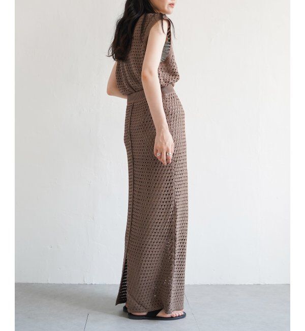VENCE share style「クロシェニットノースリトップス」|ニット・セーター|
