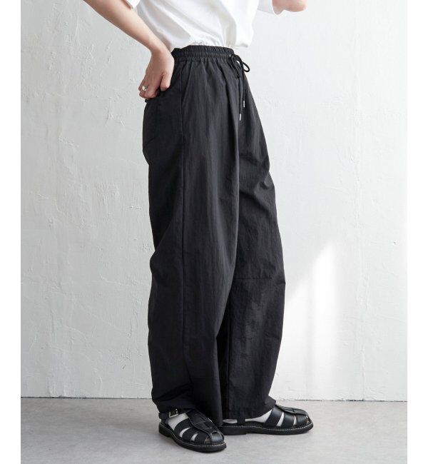VENCE share style「ナイロンカーブパンツ」|デニム|