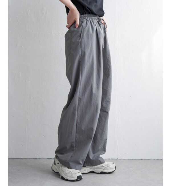 VENCE share style「ナイロンカーブパンツ」|デニム|