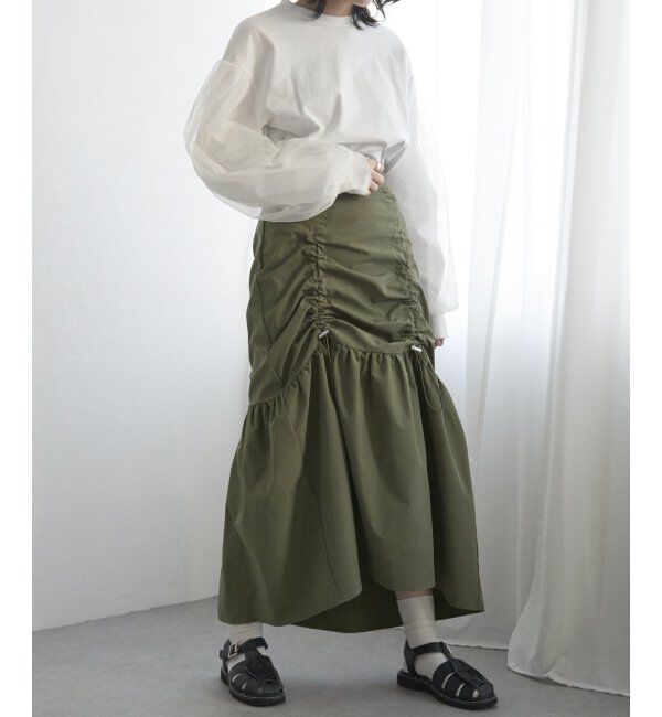 VENCE share style「ベネシャンギャザースカート」|スカート|