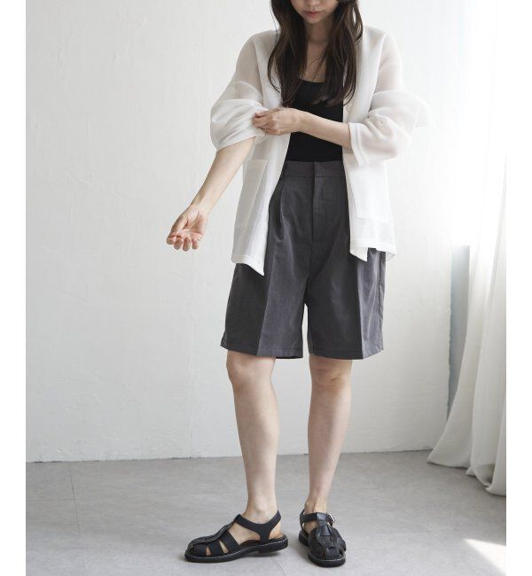 VENCE share style「TRツイルタックハーフパンツ」|その他|