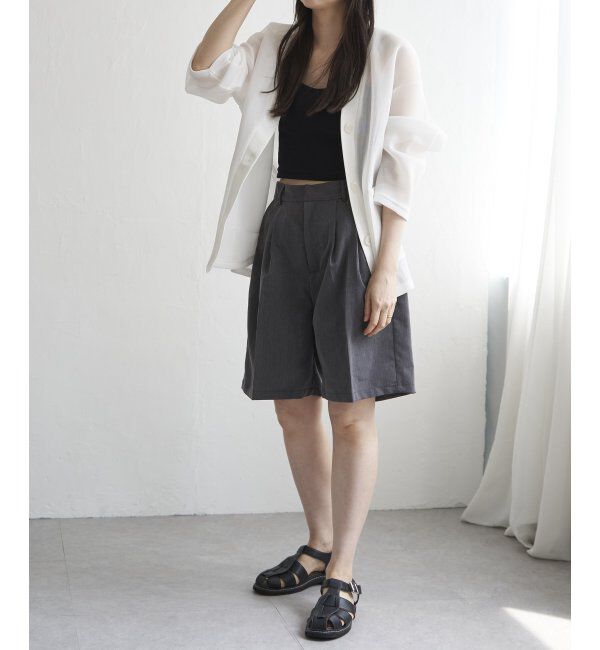 VENCE share style「TRツイルタックハーフパンツ」|その他|