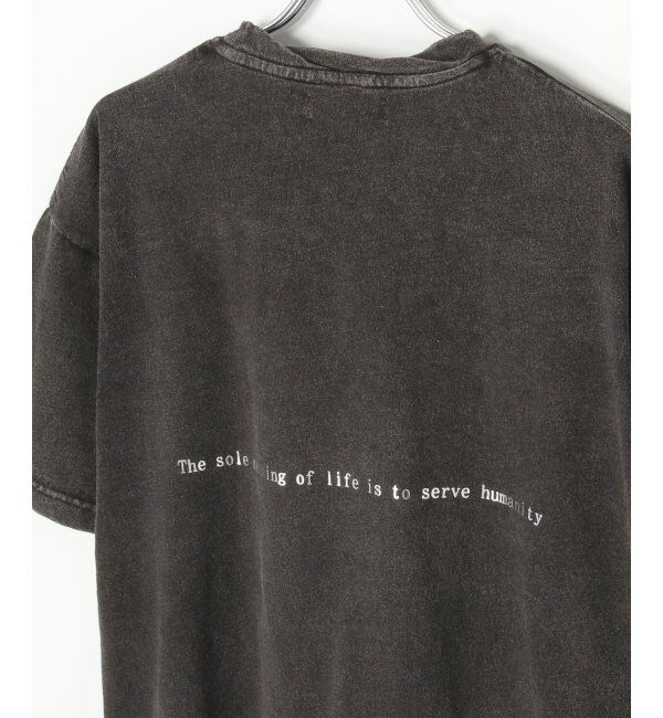 VENCE share style「スノーウォッシュ加工箔プリントTシャツ」|Tシャツ・カットソー|