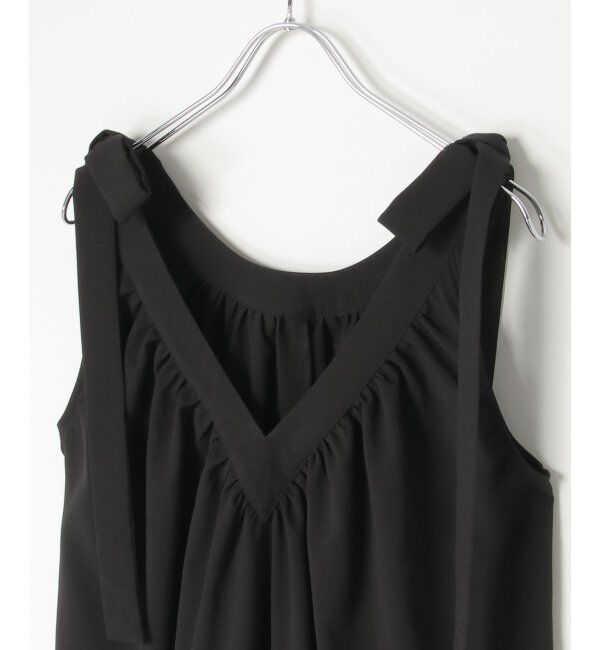 VENCE share style「クレープ肩リボンワンピース」|ワンピース|