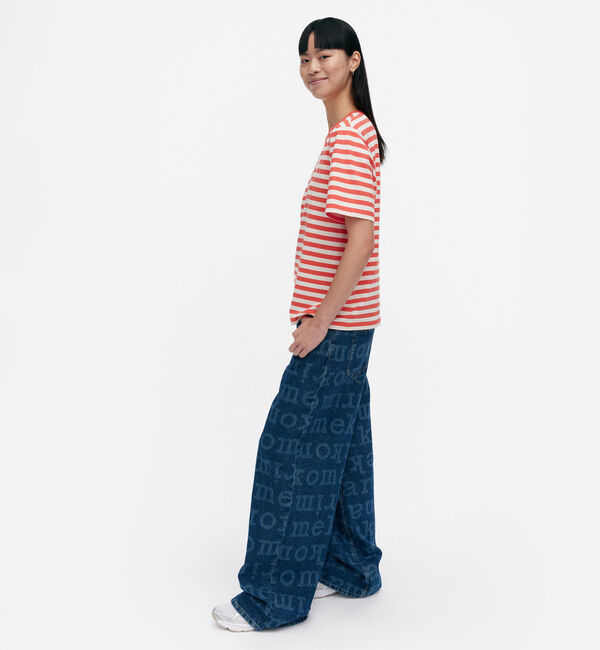 Marimekko「Tasaraita Unikko Tシャツ」|シャツ・ブラウス|